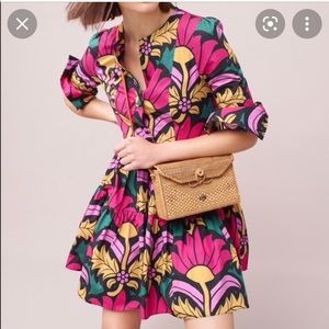 NWT J Crew Cotton Tiered Ratti Floral Print Dress. Size 00